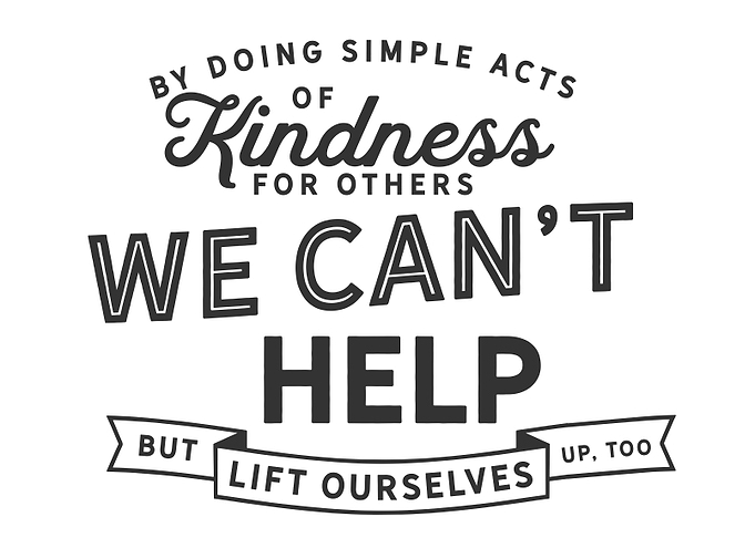 By doing simple acts