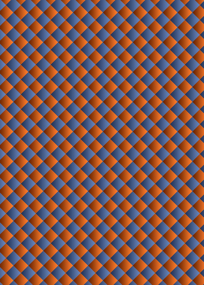 Blue Orange Diamond