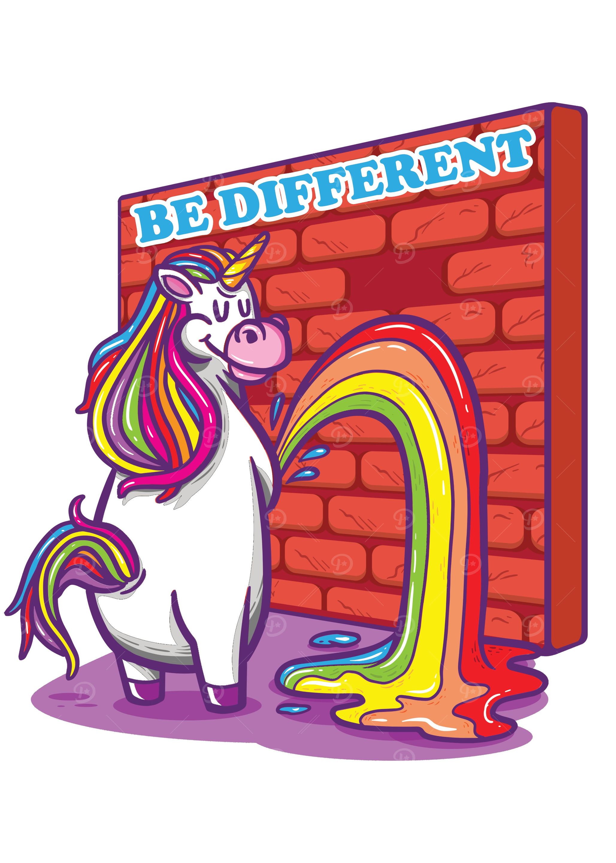 Funny Unicorn Be Differnt