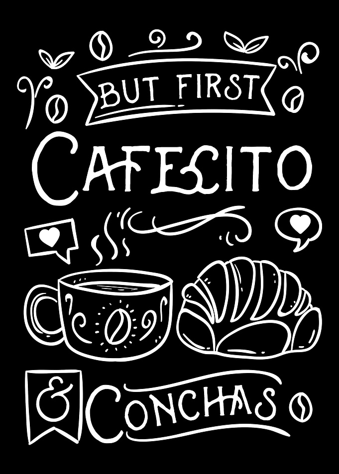 But First Cafecito Conch
