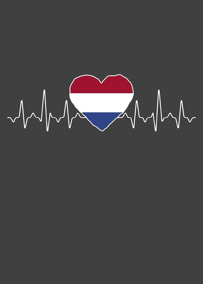 Netherlands Heartbeat Flag