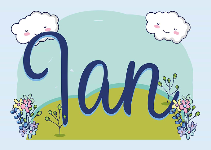IAN Baby Name Sign Gift