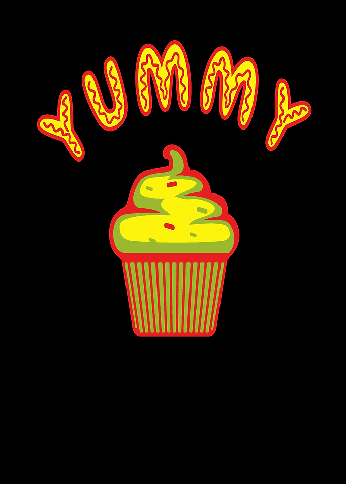 Sweet cupcake in