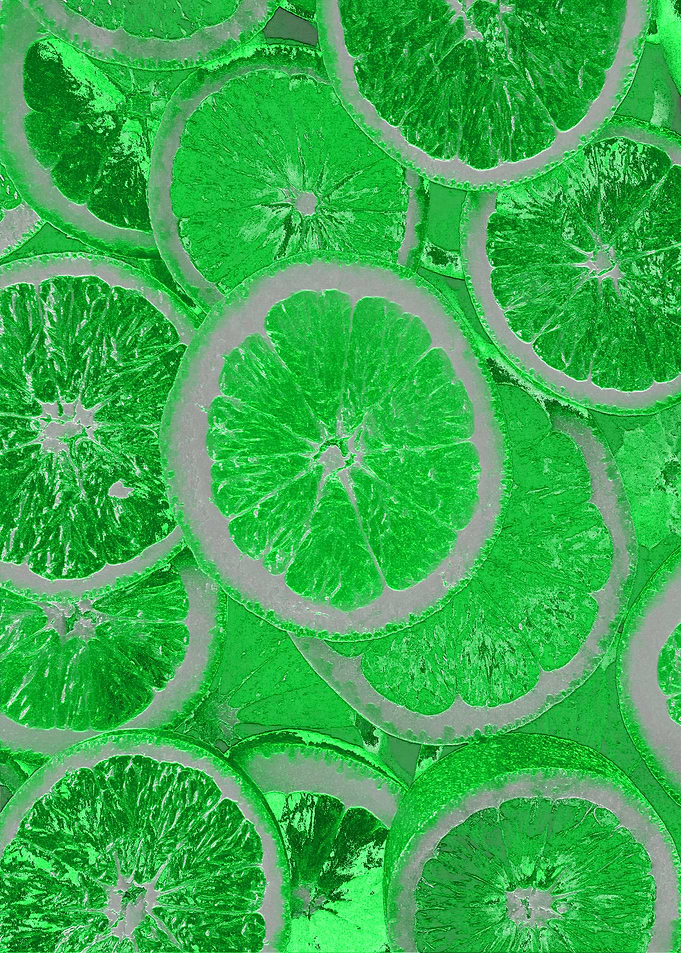Metallic Lemon Green Decor