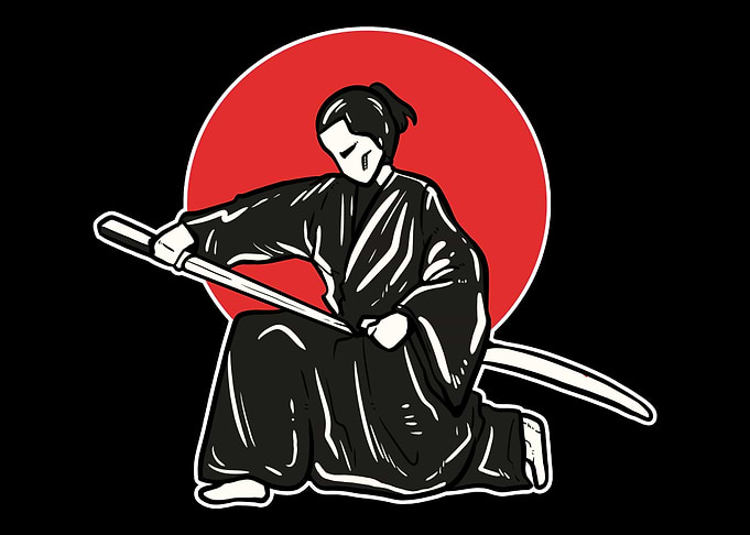 Japan Flag Samurai Japanes