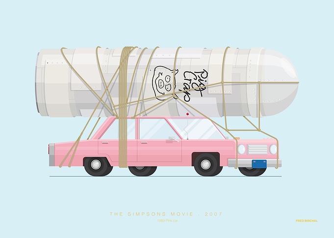1989 Pink car