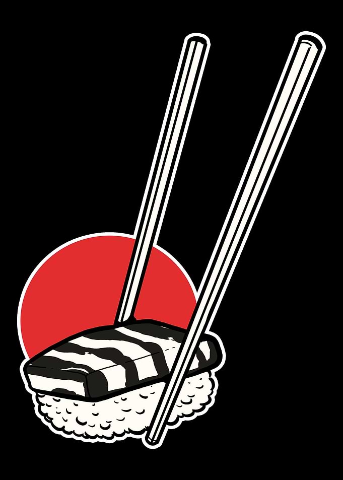 Japan Flag Sushi Foodie An