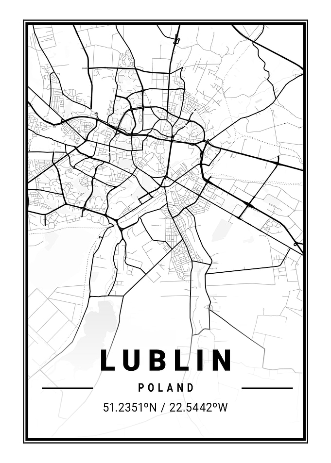 Lublin Light City Map