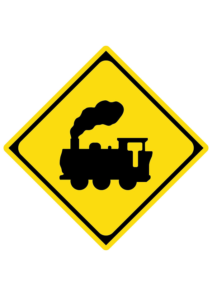 Japanese Caution Road Sign