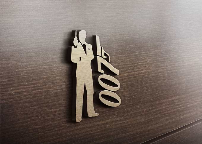 James Bond 007 logo man