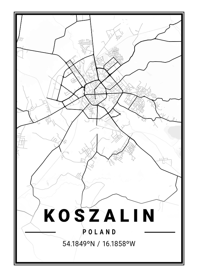 Koszalin Light City Map