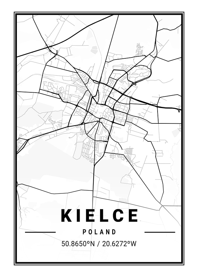 Kielce Light City Map