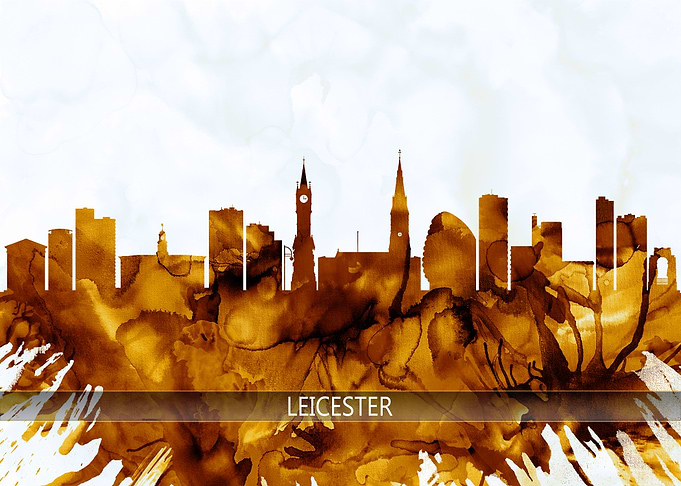 Leicester England Skyline