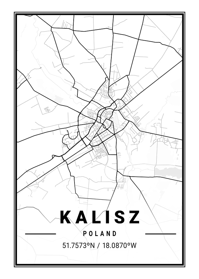 Kalisz Light City Map