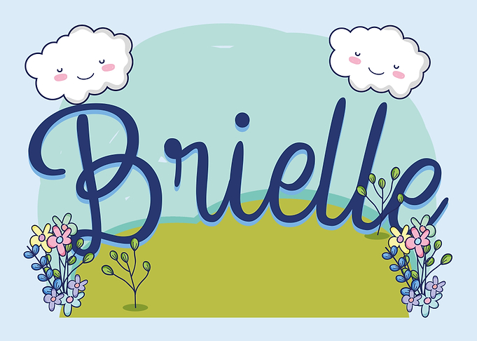 BRIELLE Baby Name Sign
