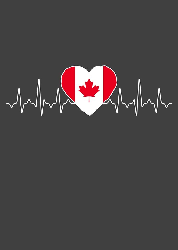 Canada Heartbeat Flag