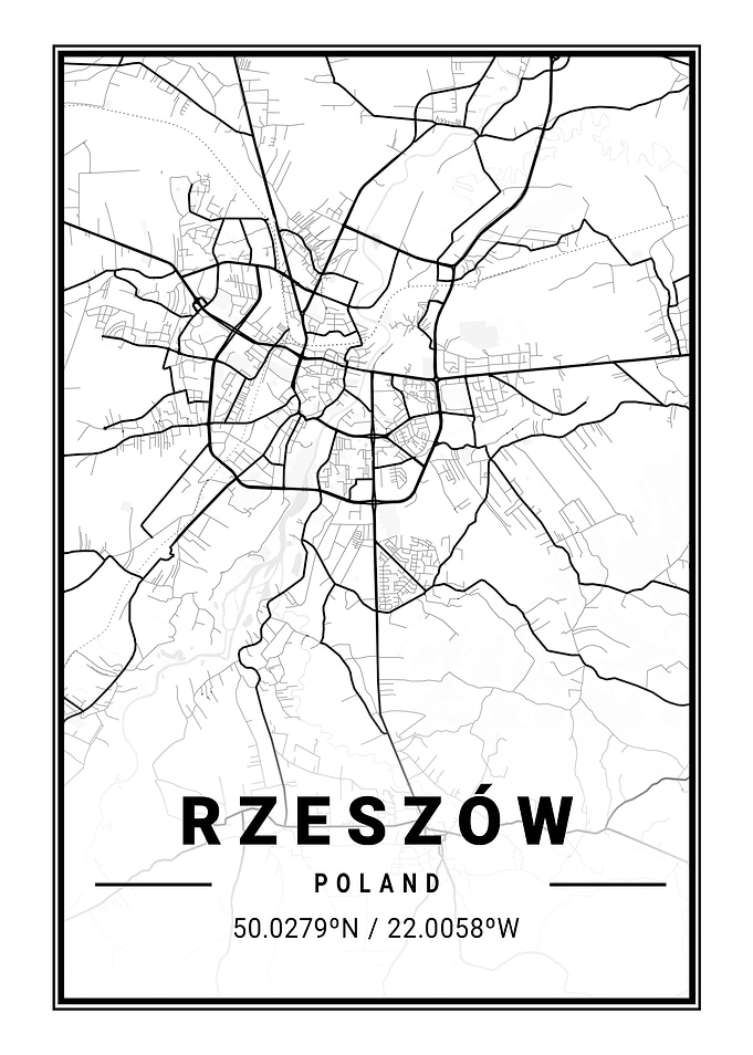 Rzeszow Light City Map