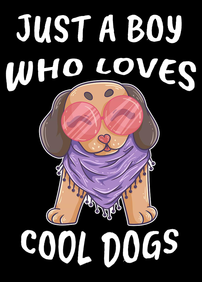 Peace Love Dog Young Man