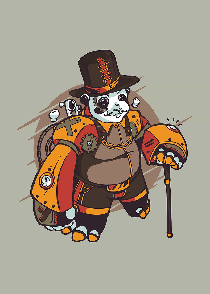 Steampunk Panda