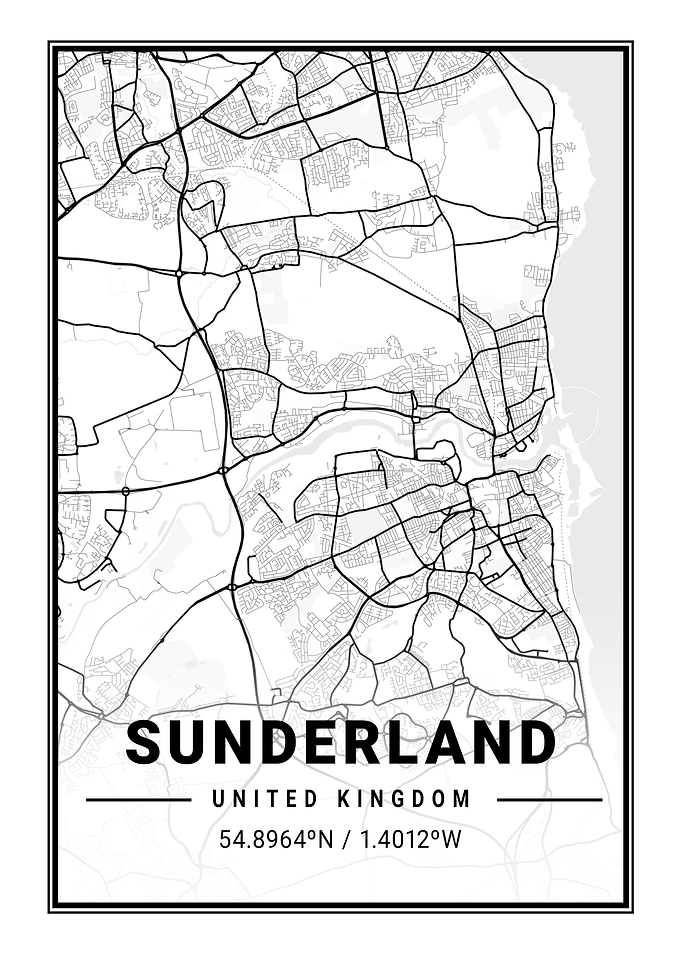 Sunderland Light City Map