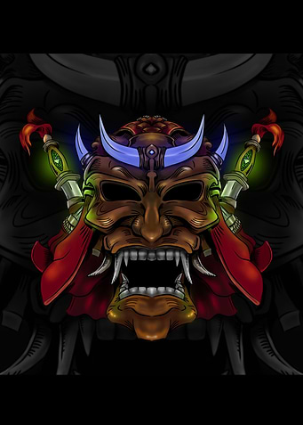 Japanese samurai hero