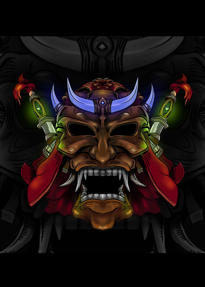 Japanese samurai hero