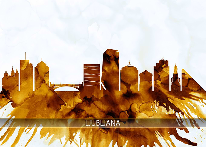 Ljubljana Slovenia Skyline