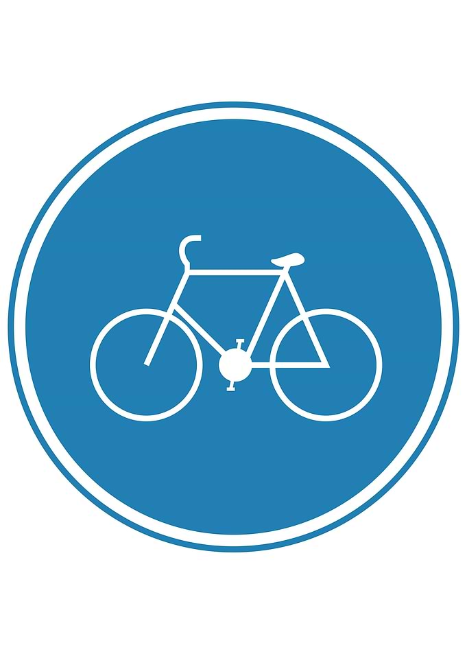 Korean Road Sign Bicycle