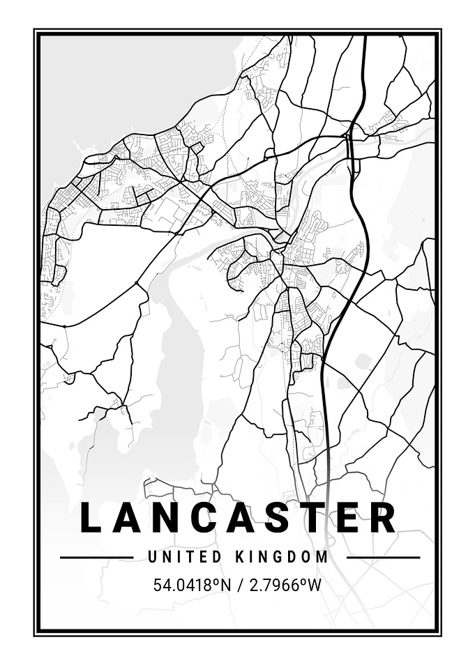 Lancaster Light City Map
