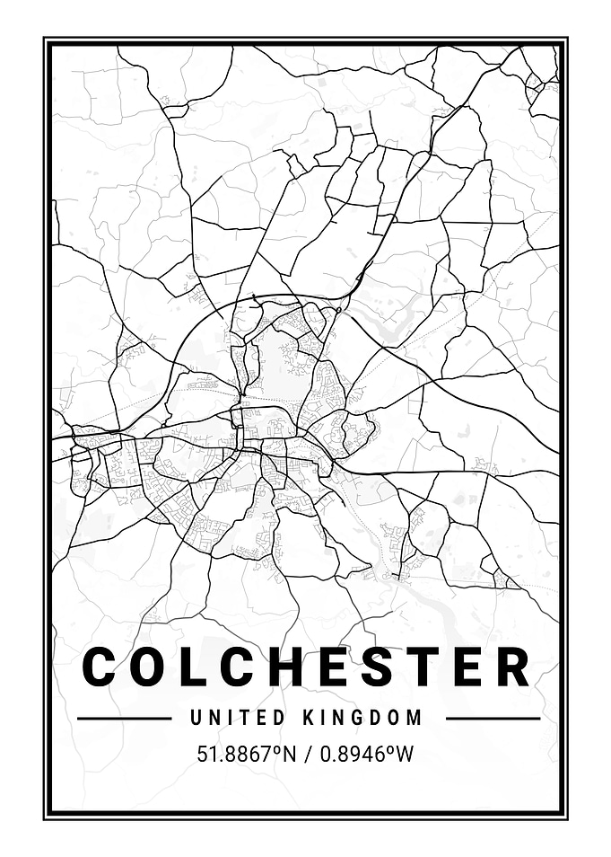 Colchester Light City Map