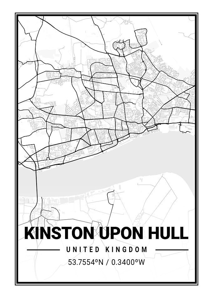 Kinston Upon Hull City Map