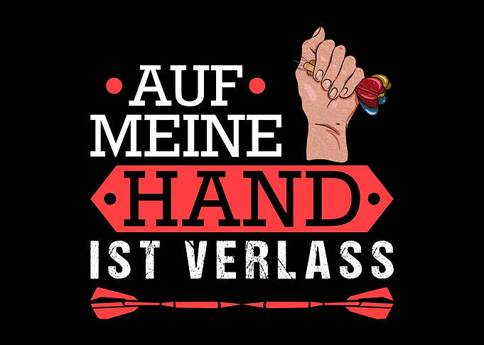 Dart Dartspieler Geschenk