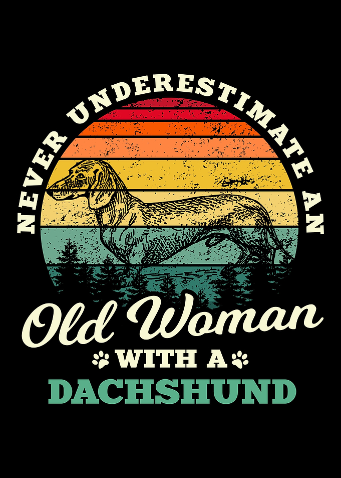Woman With Dachshund