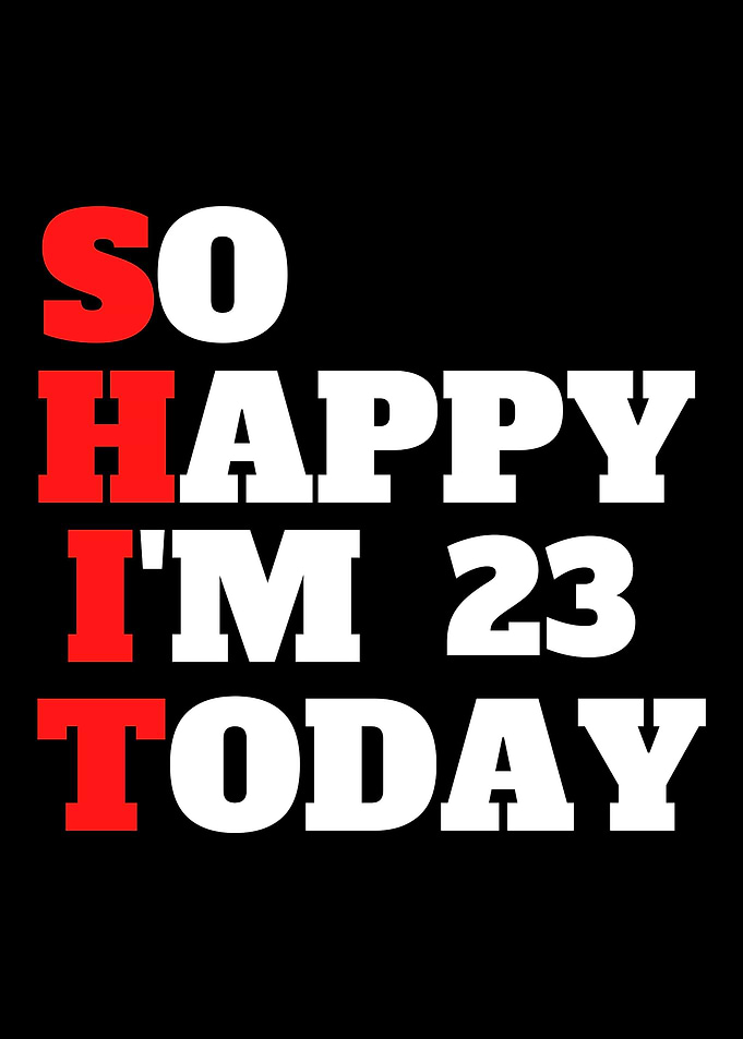 23th birthday party years