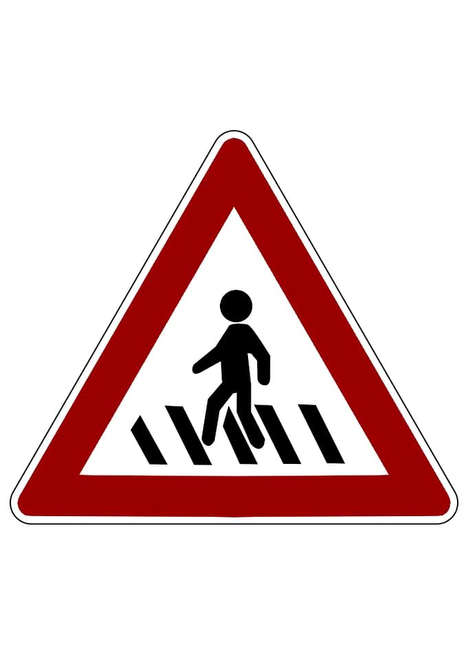 Macau Road Sign Crossing