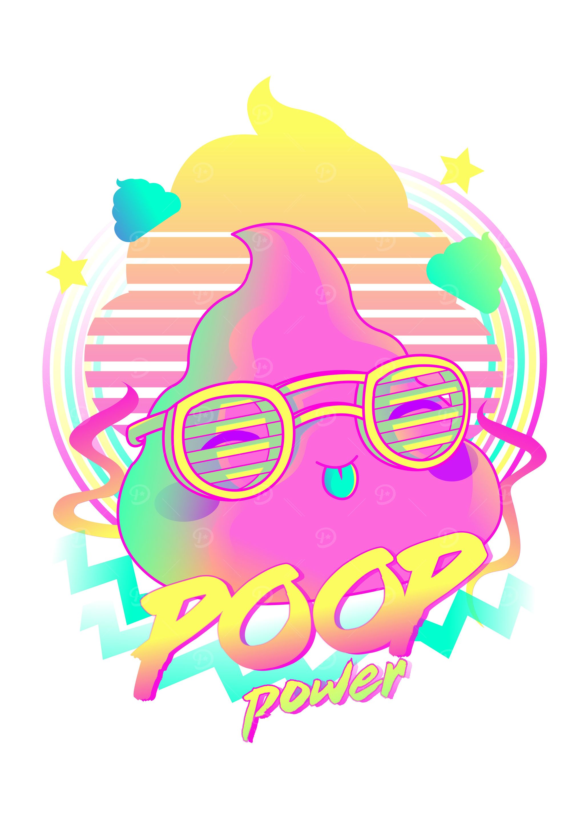 Vaporwave Poop Power