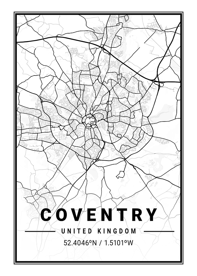Coventry Light City Map