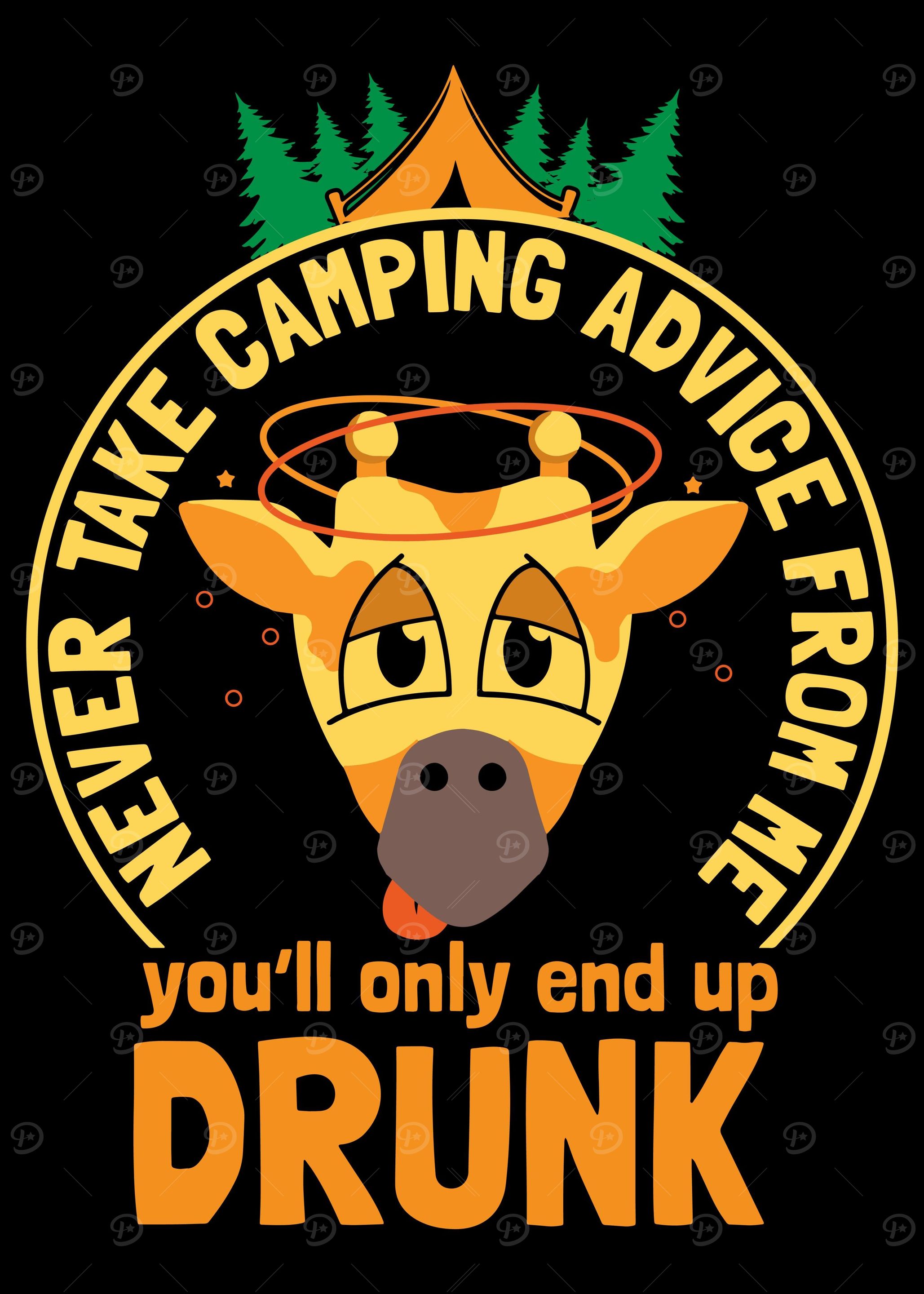 Giraffe Camping Camper