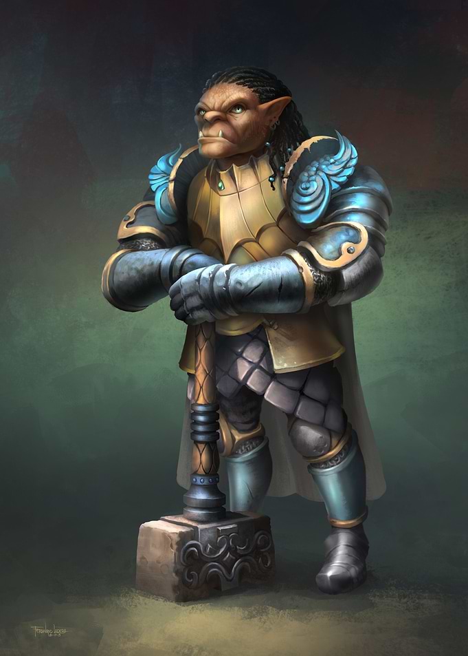 Gauwyn Half Orc Fighter