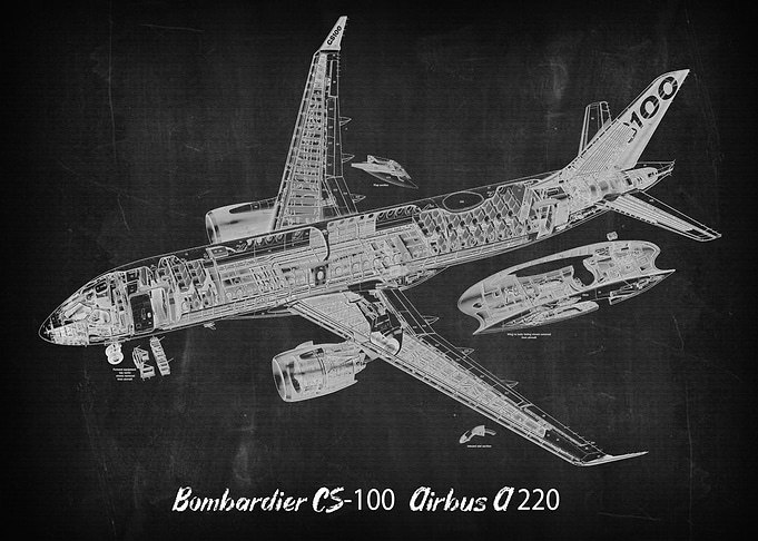 Bombardier CS100 Airbus A