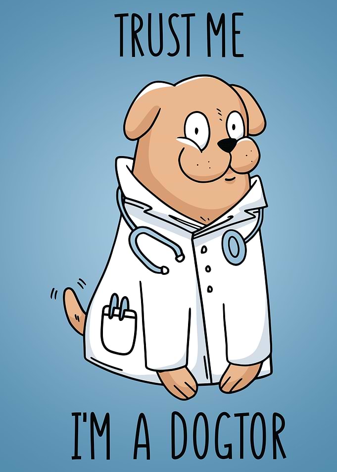 Funny Dog Doctor Dogtor