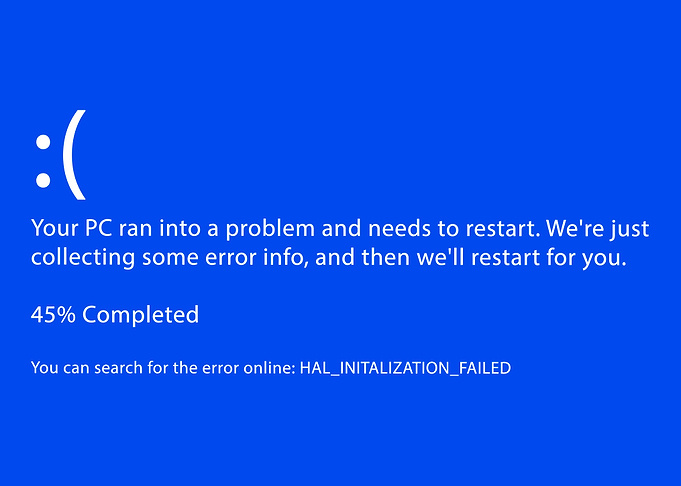 Blue Screen of Death