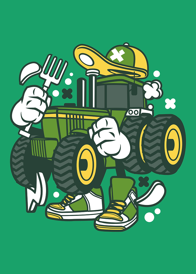 Cartoon Tractor