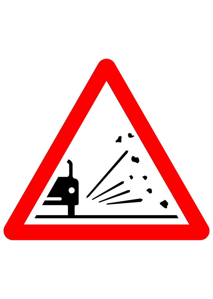 Macau Road Sign Careful