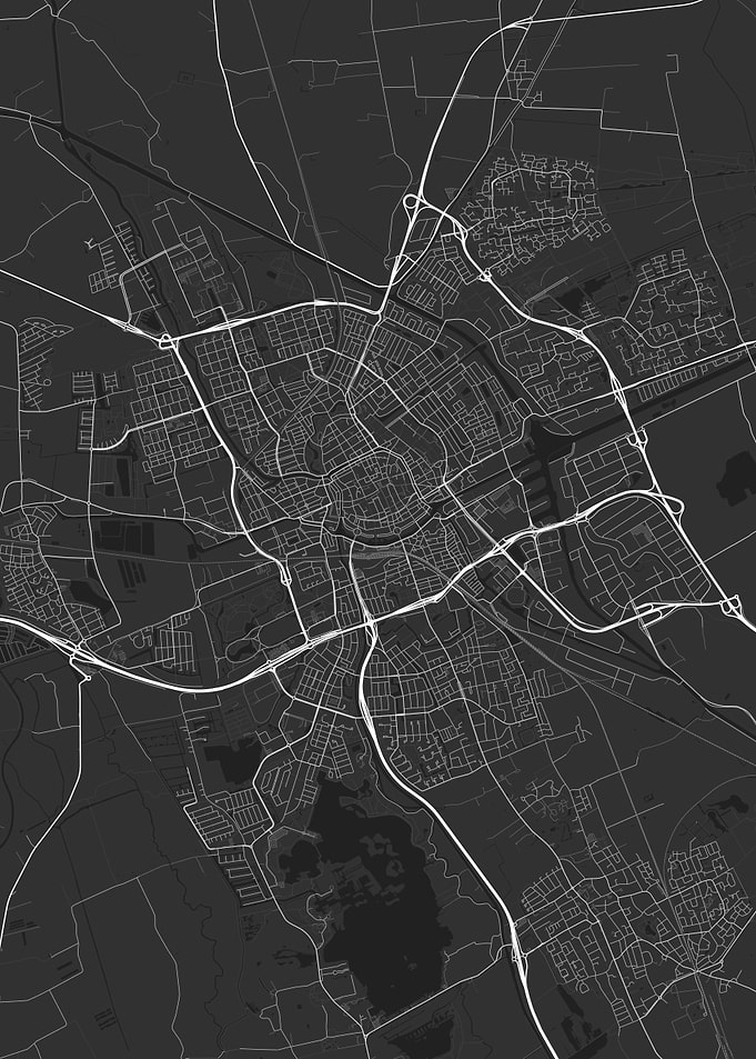 Groningen Netherlands Map