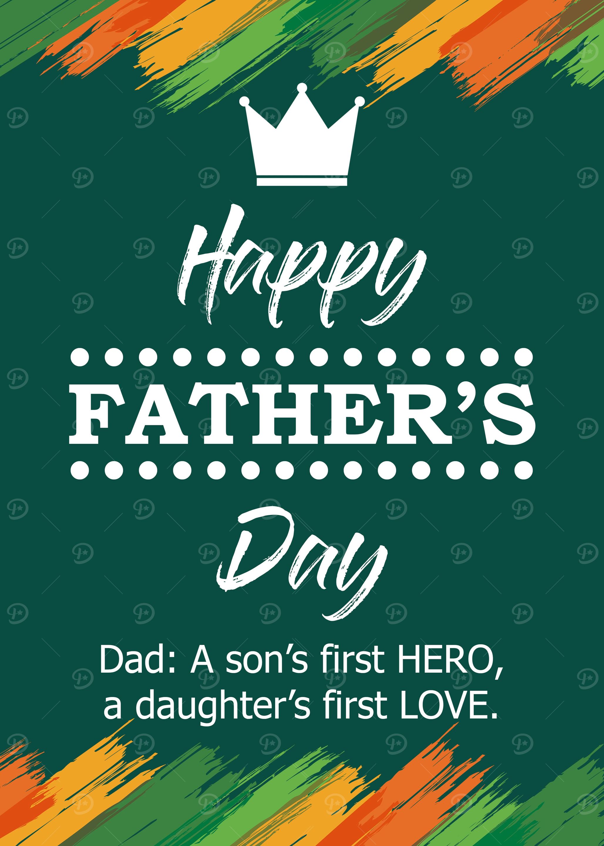Happy Fathers Day Poster