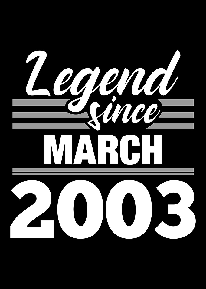 Legend Since March 2003