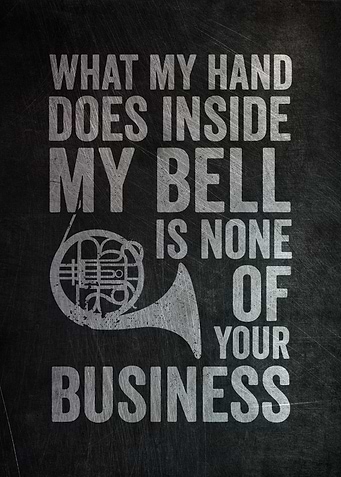 French Horn Player Poster