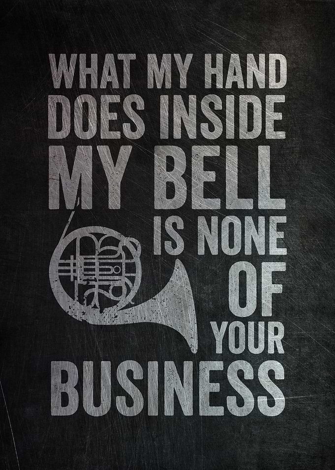 French Horn Player Poster