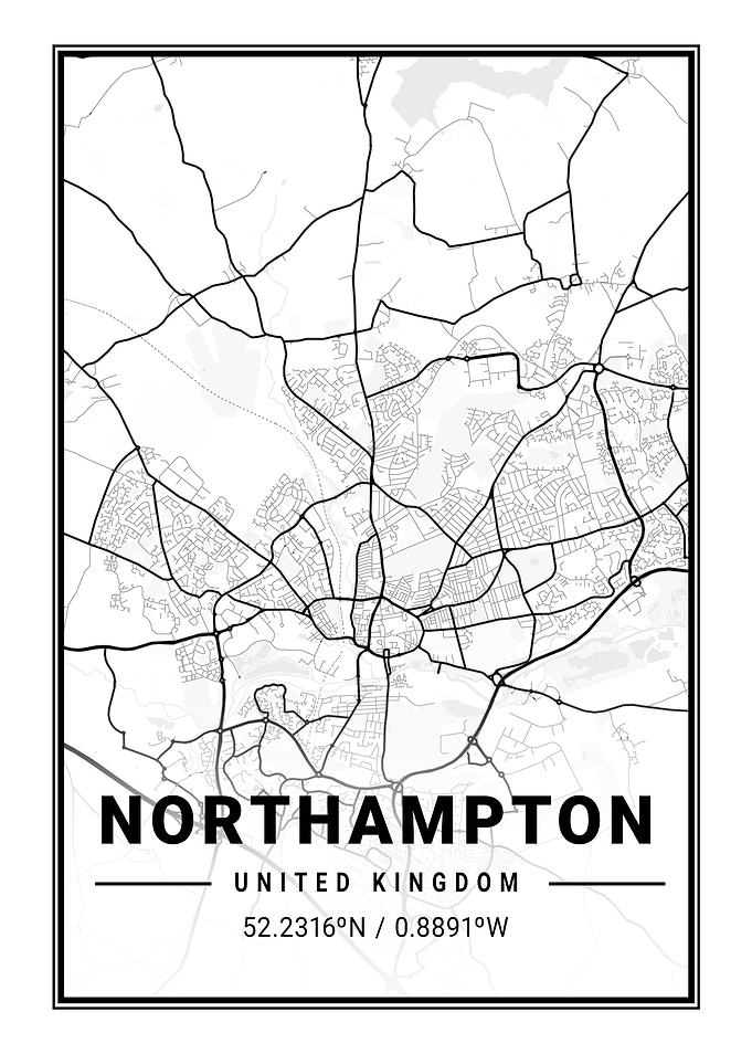 Northampton Light City Map
